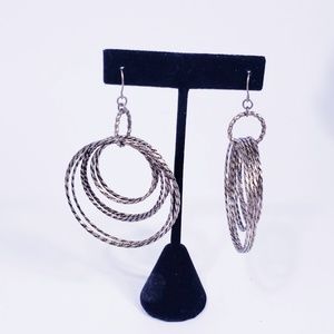 Brass Plated Hoop Earrings